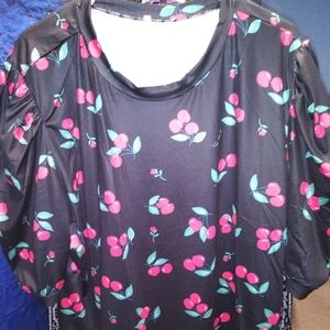 Brand new never worn olyester top has some stretch